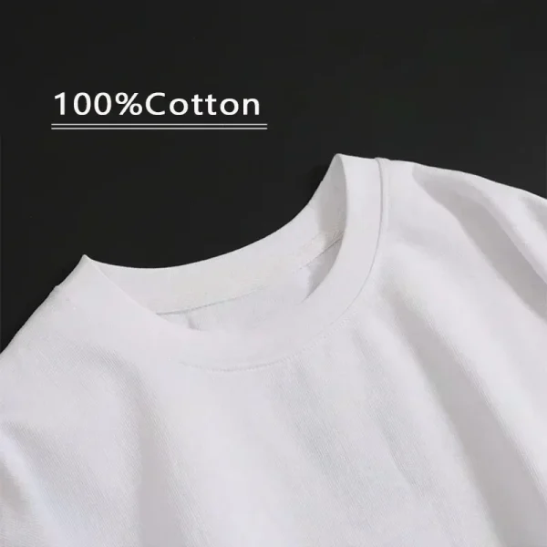 Creative Printed Letter NPC Loaded Mid-Summer Men's Short Sleeve Tshirts Oversize Men's Women's Casual Fun Loose Couple T-shirt - Image 3