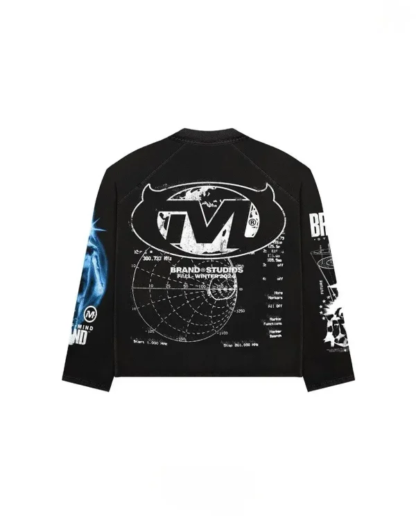 Y2K America Streetwear Tee Gothic Letter Graphic Print Trendy Long Sleeves T-shirts Cotton Sweatshirt Couple Tops Men Clothing - Image 2