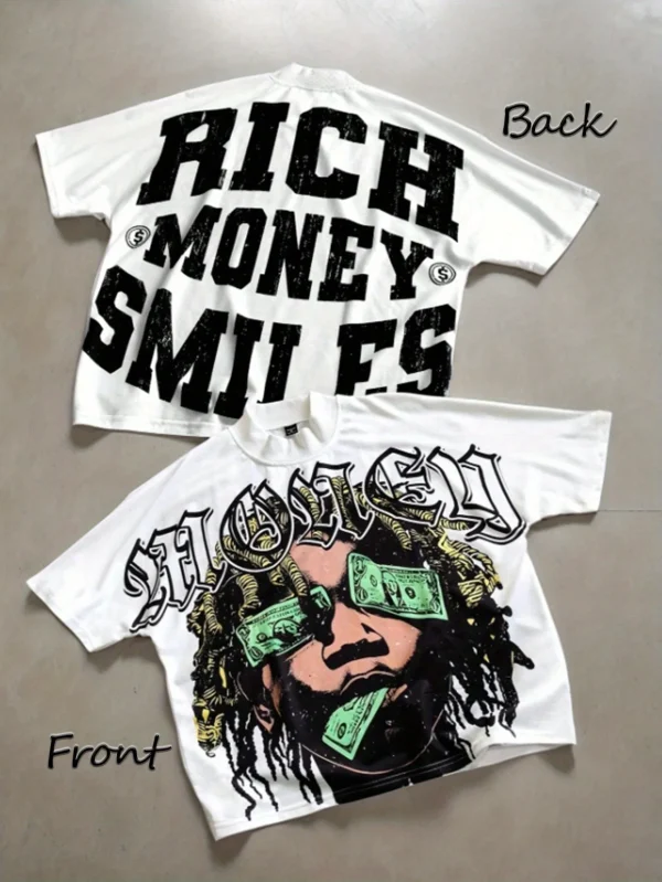 Y2K Style Pattern Printing 100% Cotton Soft And Comfortable Leisure T-Shirt for Men And Women
